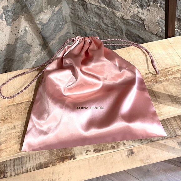 Amina Muaddi Rosie Glass Pointy Pump with Bow Accent - Picture 11 of 11